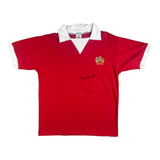 Signed Shirt Sir Bobby Charlton Manchester United Home 1970s