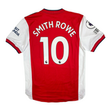 Emile Smith Rowe 10 Arsenal Match Worn Home Shirt 2021-22